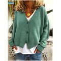 Thicker Knitted Cardigan Rich Color Women Knitwear Supplier