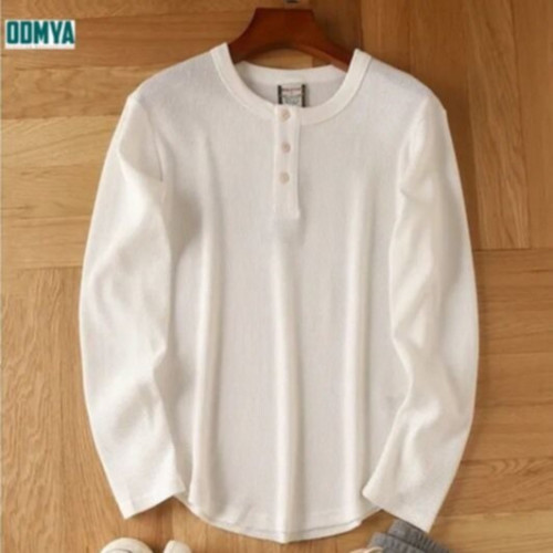 Autumn New Vintage Round Neck Long Sleeve Men's Shirts