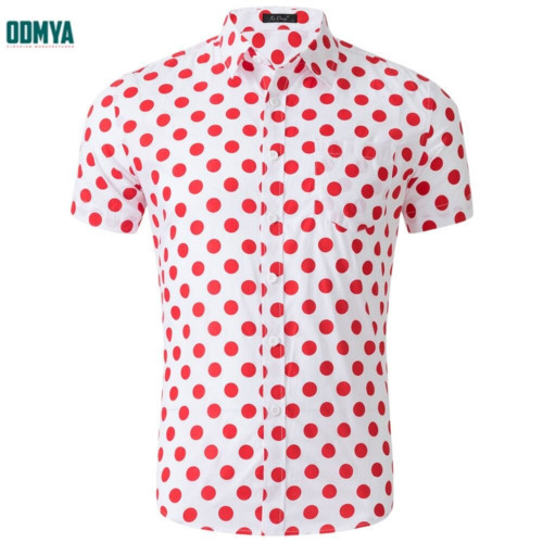 Summer New Beach Casual Men′s Shirt OEM Printed Shirt
