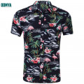 Summer Short Sleeve Lapel Shirt Oem Printed Men′S Blouses Supplier