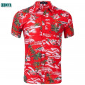 Summer Short Sleeve Lapel Shirt Oem Printed Men′S Blouses Supplier