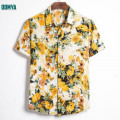 Short Sleeve Single Breasted Placket Oem Printed Men′S Shirt Supplier