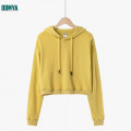 Spring New Short Women's Hooded Sweater Sports Tops Supplier