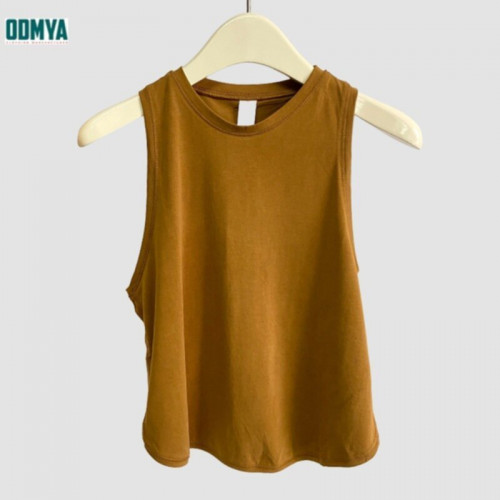 Summer New Solid Loose Yoga Tank Top