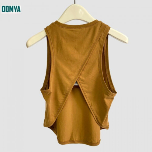 Summer New Solid Loose Yoga Tank Top