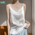 New Satin Loose Shoulder Strap Tank Top Supplier