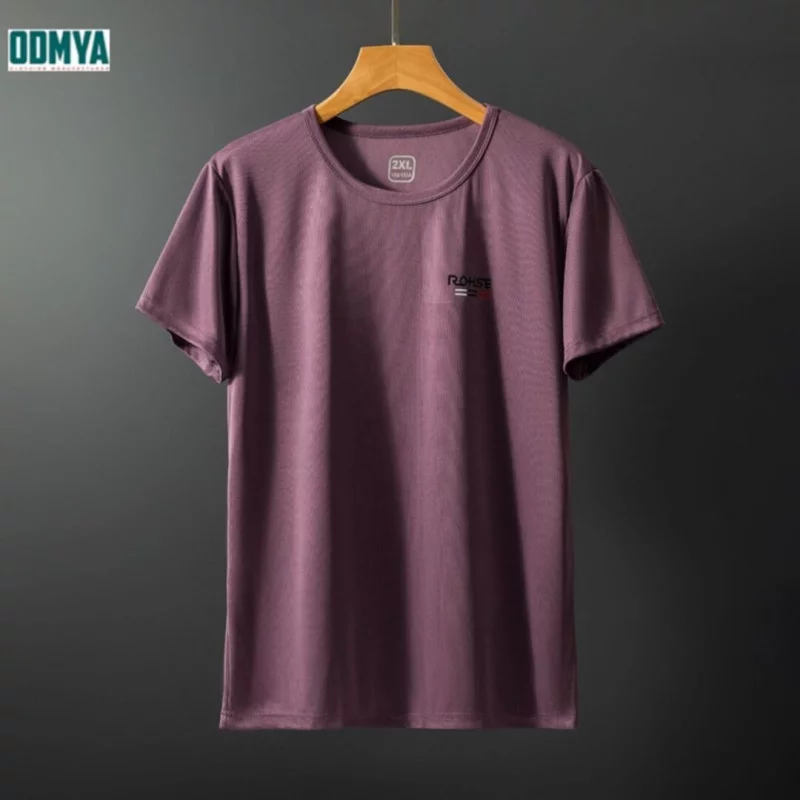 saferido American High-Neck Sports Short-Sleeved T-Shirt Mens Summer Fitness Training Quick-Drying Elastic Sweat-Absorbent Tight Clothes