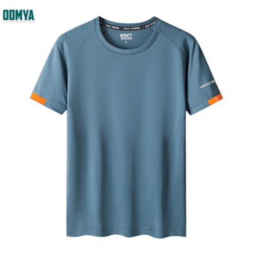 Outdoor men's elastic short-sleeved quick-drying sportswear