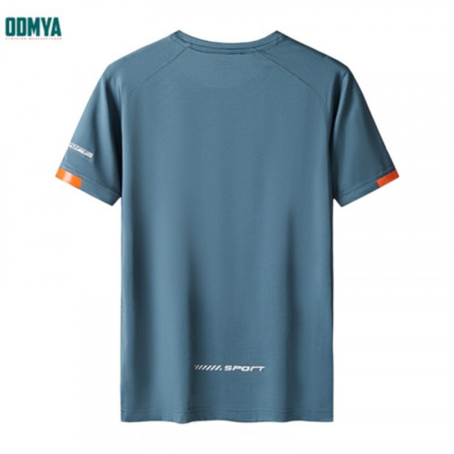Outdoor men's elastic short-sleeved quick-drying sportswear