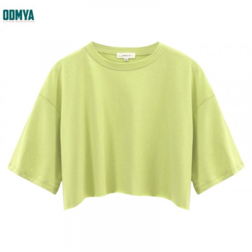2023 New Cotton Loose Short Round Neck Top