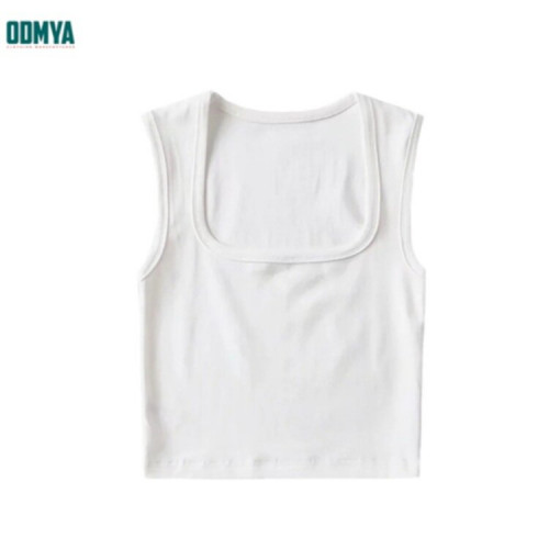 Basic Slim Fit Versatile Retro Square Neck Tank Top