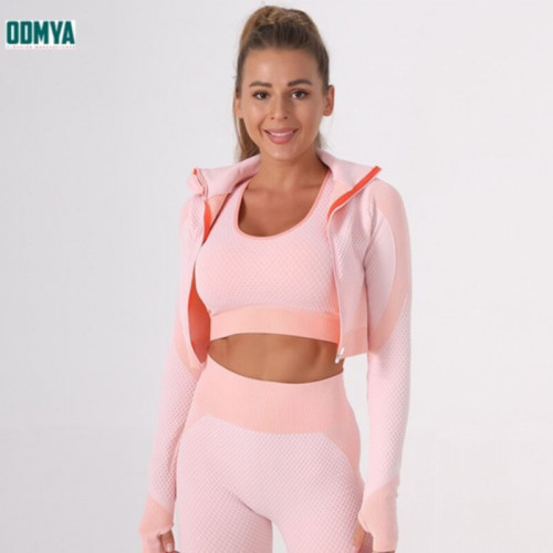 Spring Autumn Color Sports Suit Women Yoga Suit