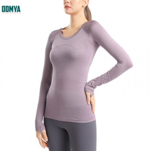 Autumn New Long Sleeve Round Neck Women Yoga Clothing