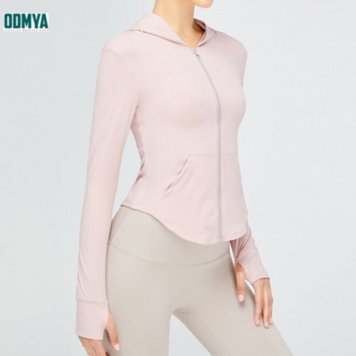 Colorful Sports Hoodie Coat Women Yoga Clothes