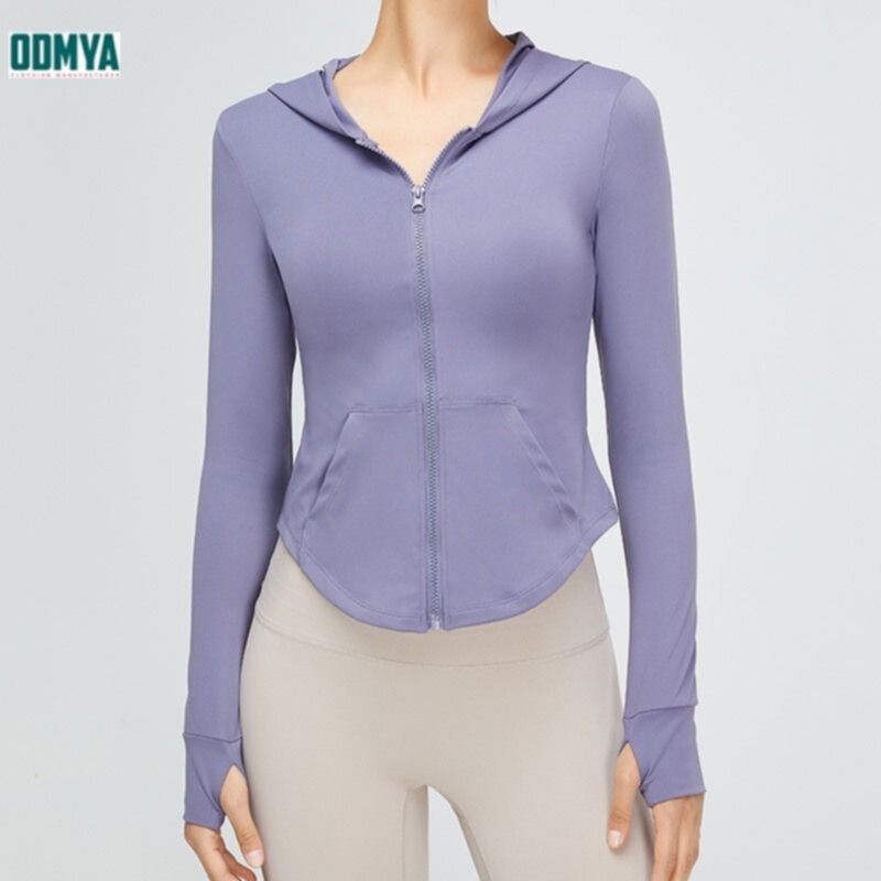 Colorful Sports Hoodie Coat Women Yoga Clothes Supplier