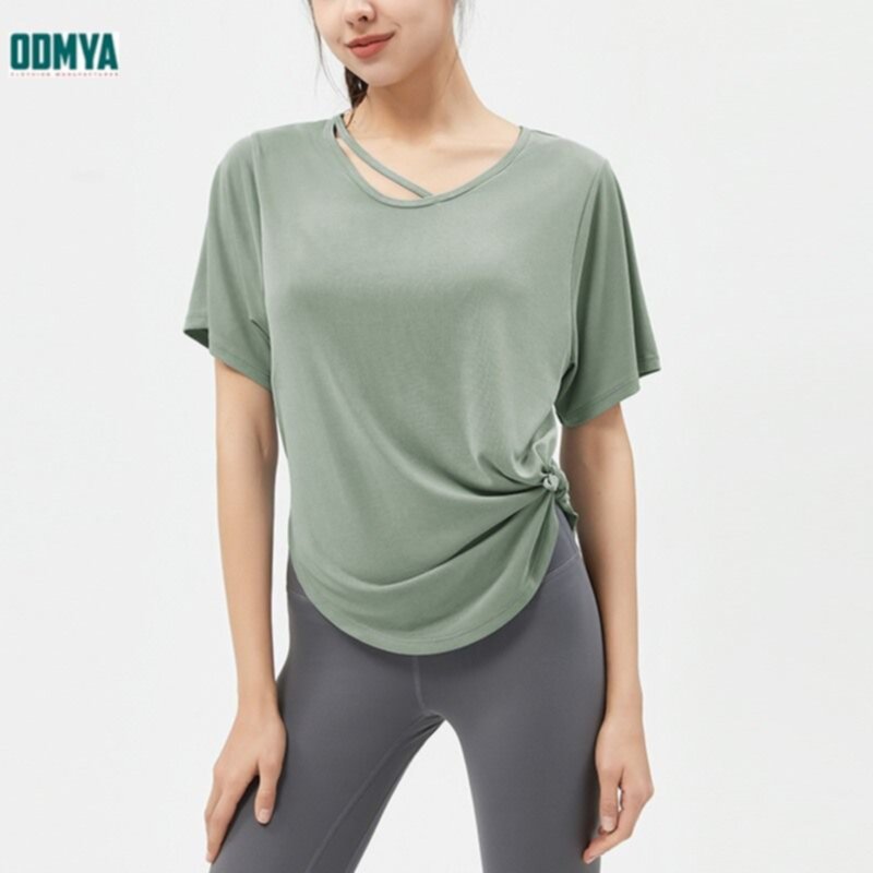 Thin Summer Loose Yoga Suit Top Supplier