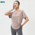 Thin Summer Loose Yoga Suit Top Supplier