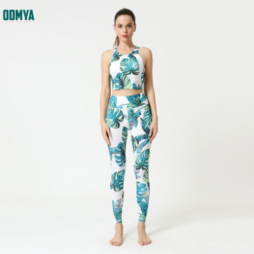 Printed quick-drying sports vest yoga suit