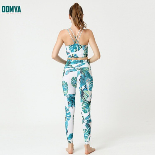 Printed quick-drying sports vest yoga suit