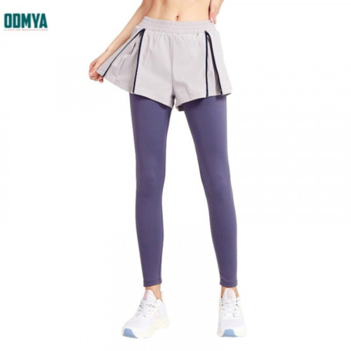 Summer New Fake Two Piece Tight Yoga Pants