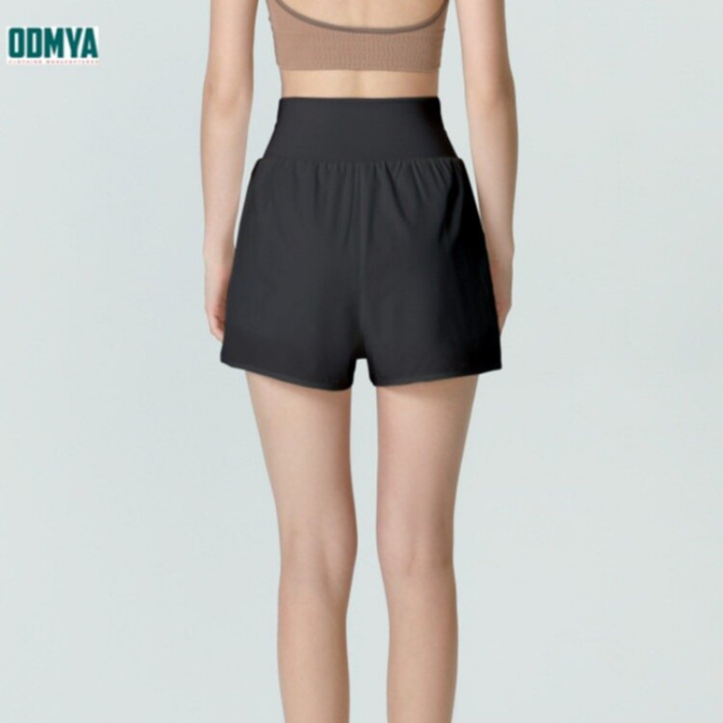 High Waisted Fake Two-Piece Yoga Shorts Supplier