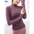 2022 Zipper Cardigan Sportswear Women Soft Yoga Coat Supplier