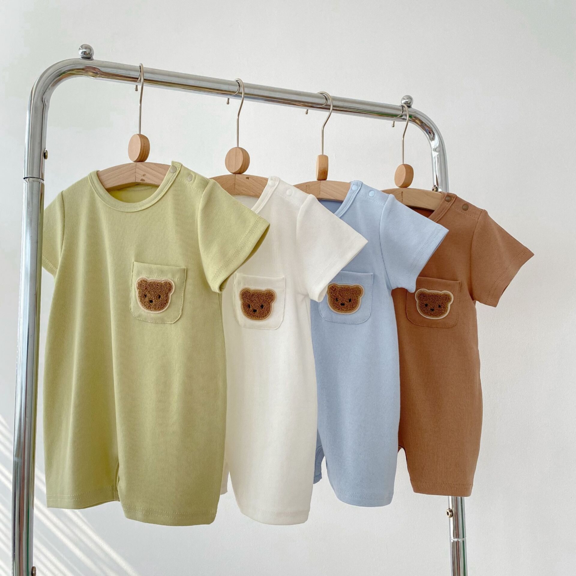 Summer thin round neck baby rompers baby jumpsuit