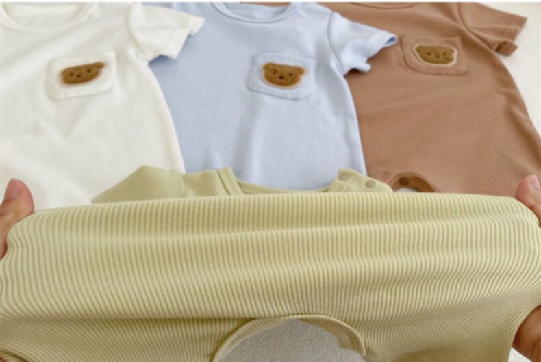Summer thin round neck baby rompers baby jumpsuit