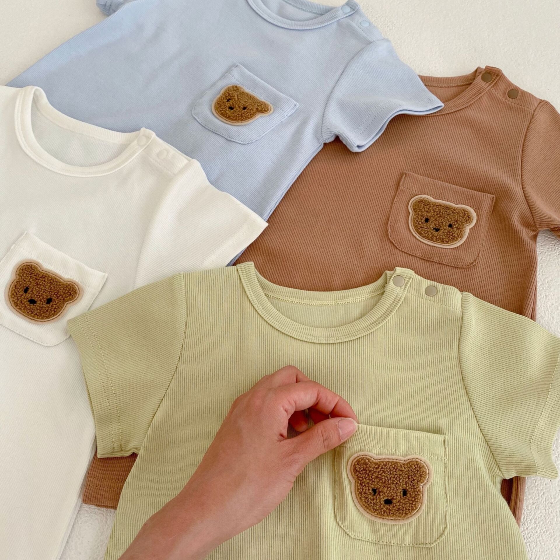 Summer thin round neck baby rompers baby jumpsuit
