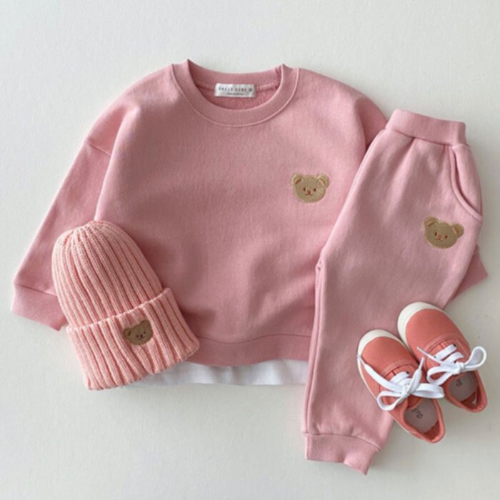 Children's lovely casual sweatershirt sports suit