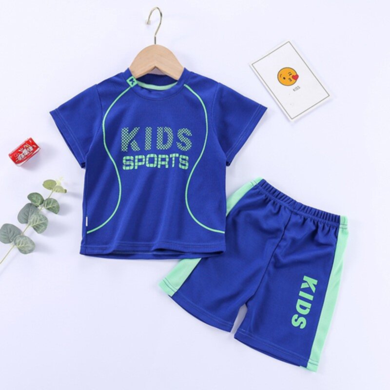 New summer printed children's sports suit