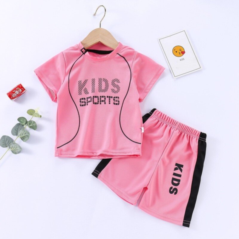 New summer printed children's sports suit