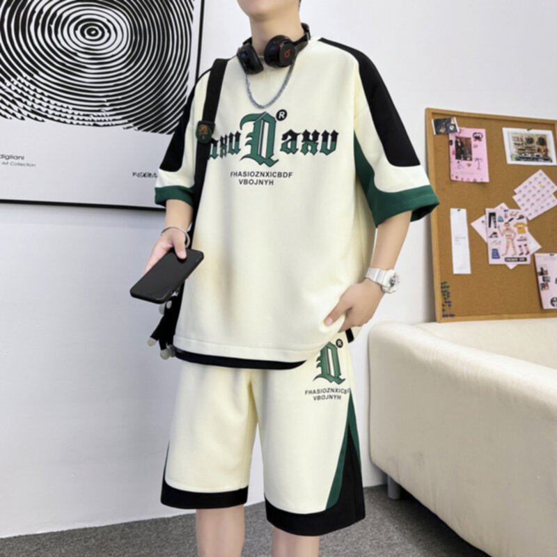 Summer Youth Trend Loose fitting Sports Set