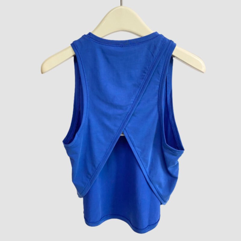 Summer New Solid Loose Yoga Tank Top