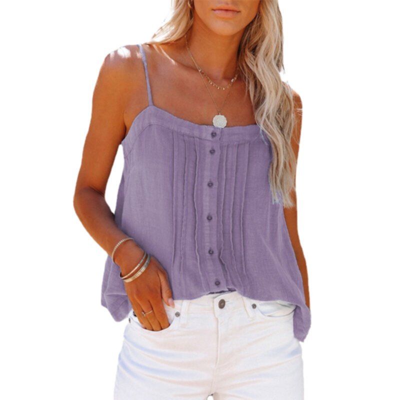Summer Sexy Women's New Loose Strap Top