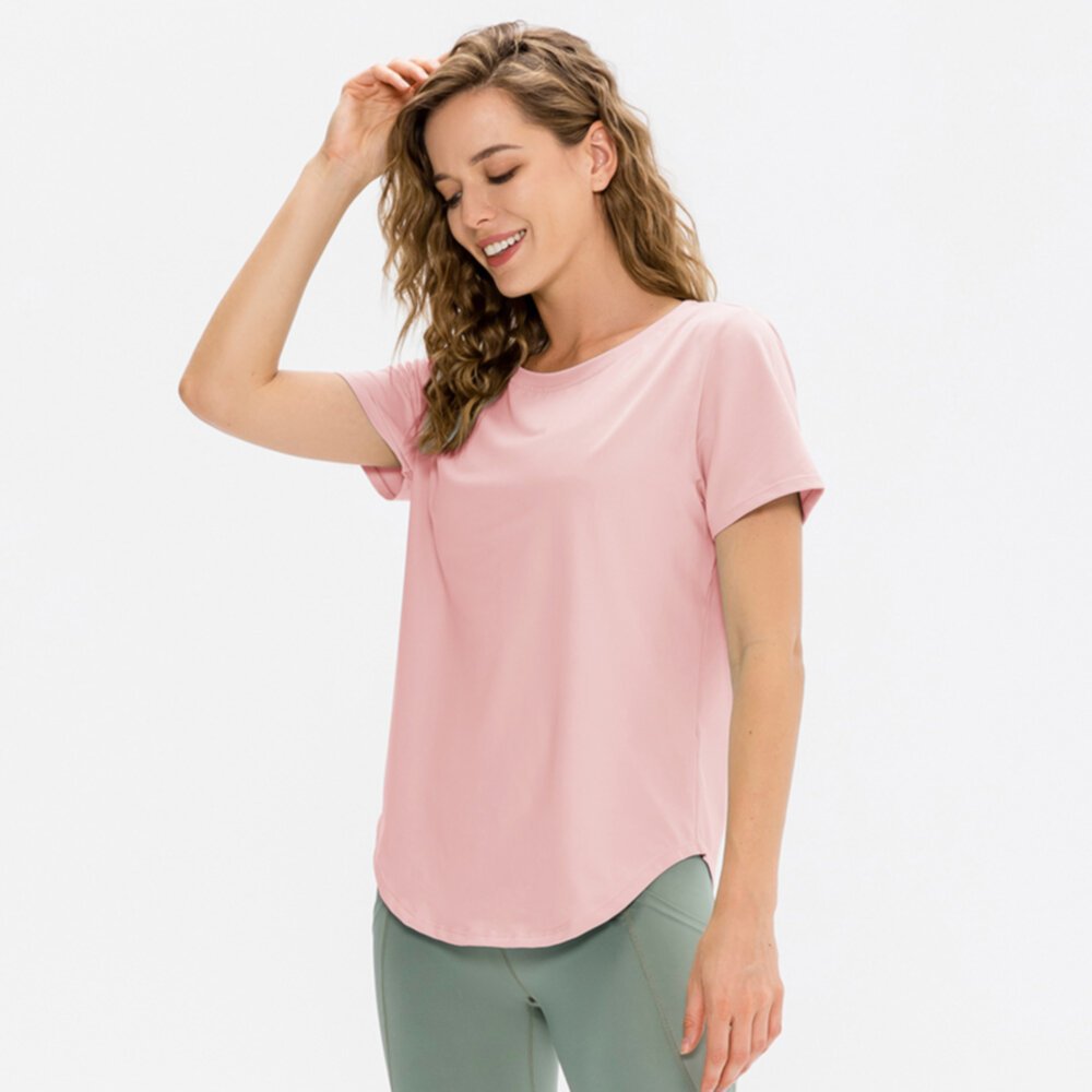 Women's elastic quick-drying sports T-shirt