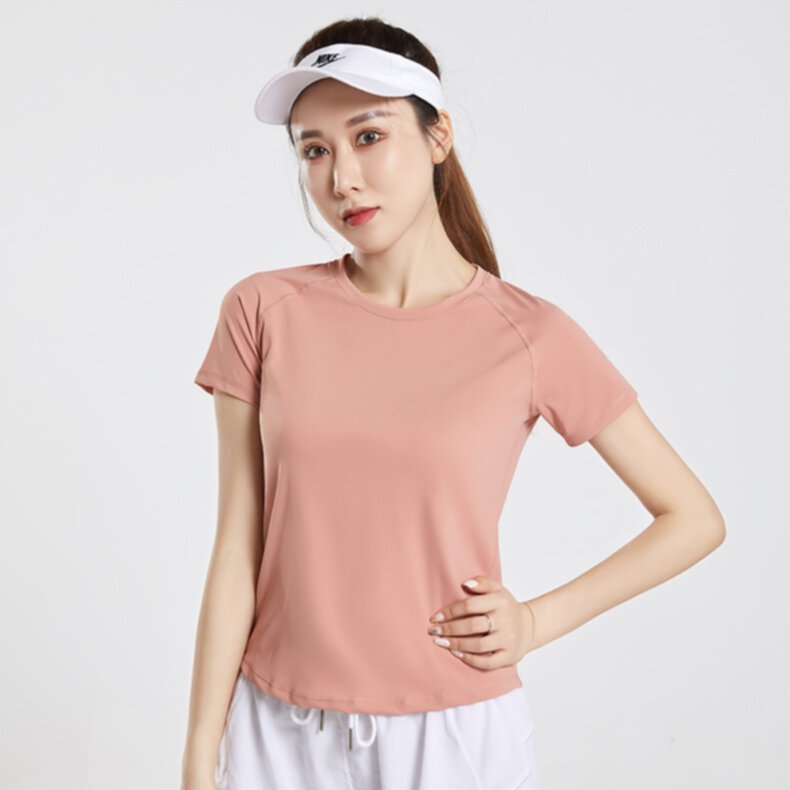 Mesh breathable quick-drying sports short sleeve yoga