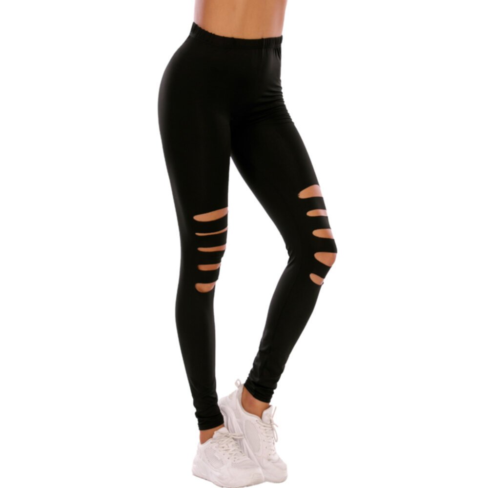 High elastic tight and perforated yoga pants