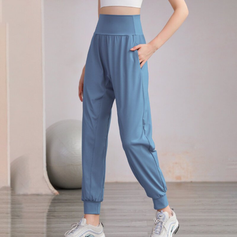 New nylon high waisted sports pants yoga pants for women